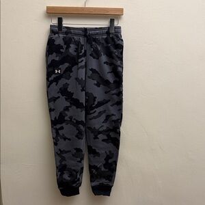 Under Armour Boys Camo Sweatpants - Black and Gray in Medium. Never Worn